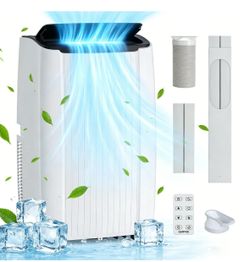 New Garvee Cold AC Portable Air Conditioner 12000 BTU 3-IN-1 Quiet AC Unit with Remote Control Fan