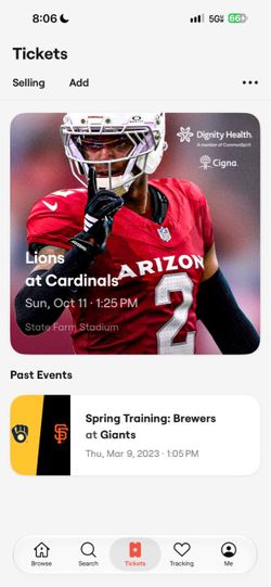 Tickets Cardinals and Lions
