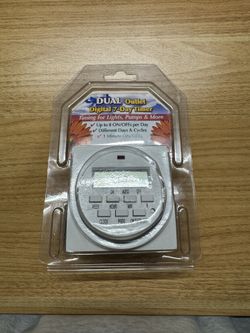 Dual Outlet Digital 7-Day Timer