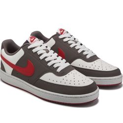 Nike Court Vision Low men's sneaker in the Gym Red/Summit White colorway mens size 11.5 asking 70.00