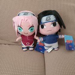 Sakura and Sasuke Plush Dolls