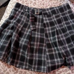 Plaid Mini Skirt 