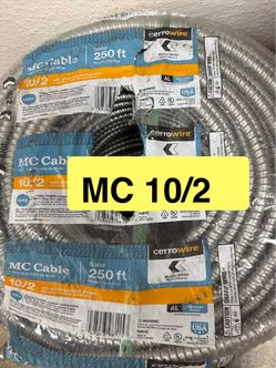 New MC Metal clad cable 10/2