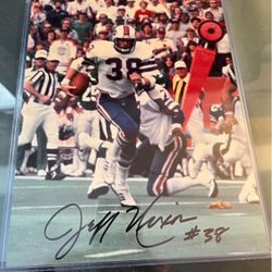 Buffalo Bills Jeff Nixon Signed 8-10 Photo 