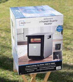 Mainstays 4 Element Infrared Quartz Space 1500W Heater - Calentador for  Sale in Pico Rivera, CA - OfferUp