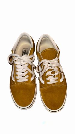 Vans Old Skool Men's Size 11.5 Suede Low Top Skate Shoes Sneakers Golden Yellow