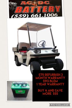 Golf cars batteries