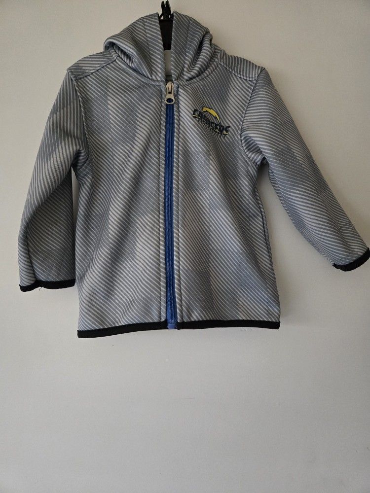 Los Angeles Chargers NFL Officially Licensed Hoodie Jacket Size 18 months
