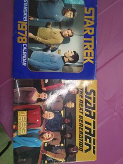 Star Trek Calendar And news Paper Cut Out