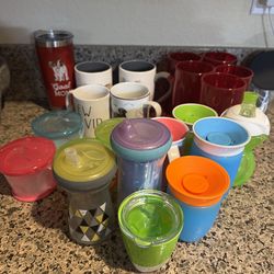 Various cups/Coffee mugs and kids cups