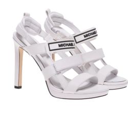 MICHAEL KORS NWT/BOX Demi Sandal Optic White SZ 11 Woman's