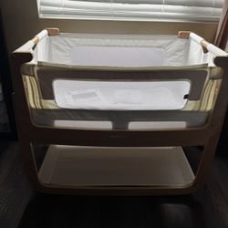 SnuzPod4 Bedside Crib Natural 
