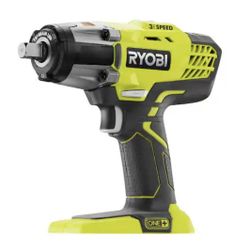 RYOBI ONE+ 18V Cordless 3-Speed 1/2 in. Impact Wrench (Tool-Only