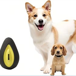 Dog Treat Dispenser, Durable Avocado Rubber Mental Stimulation Toy for Aggressive and Medium Chewers, Interactive Chew Toys for Teeth Cleaning & Anxie
