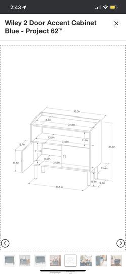 Project 62 wiley hot sale accent cabinet instructions