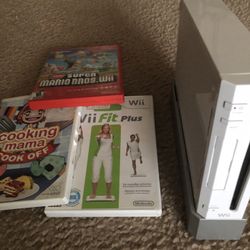 Wii with 3 Games (backwards compatible With GameCube)