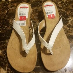 Women's Style & Co. Low Wedge Sandals Size 7