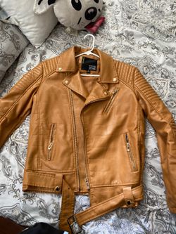 Faux leather jacket