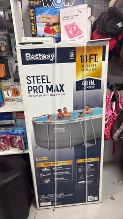 Best way oval swimming pool 18ft x9ft