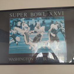 Washington Redskins Super Bowl Frame XXVI