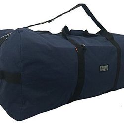 Heavy Duty Duffel Large Cargo Bag 42 inch Big Gym Bag Roofbag Navy Blue