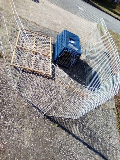 Dog Kennel+Pen +Gate 30.00
