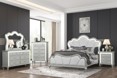 🛏️ Elegant LED Bedroom Set 🛏️