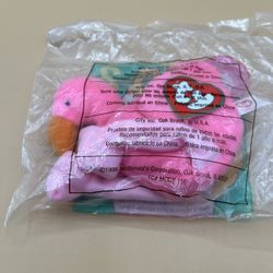 Ty Teenie Beanie Baby “Pinky “ The Flamingo #2 Rare- A Favorite Collectible