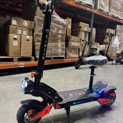 Electric scooter with seat