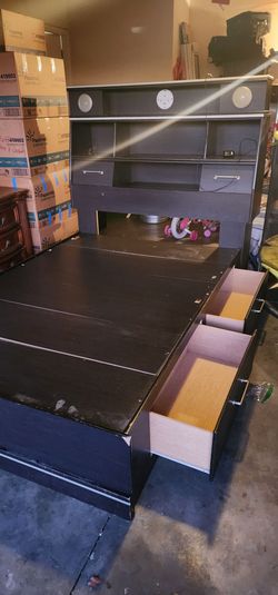 Bed full with speakers