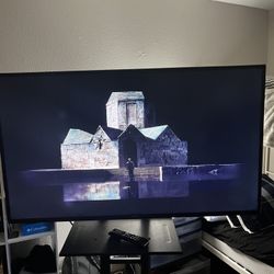 45 Inch Samsung TV, Stand, And Harmon Speakers & Sub