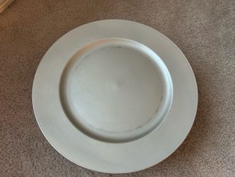 Set of 21 13'' Silver Party Chargers Large Plates & Platters Great for Elegant Party's Weddings Tableware , $2 each
