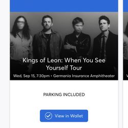 Kings Of Leon In Austin Tonight