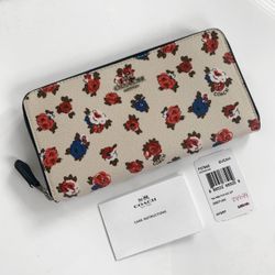 Coach Tea Rose Wallet NWT
