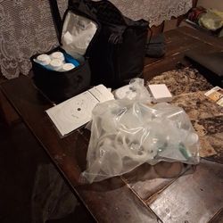 Breast  pump with all accessories