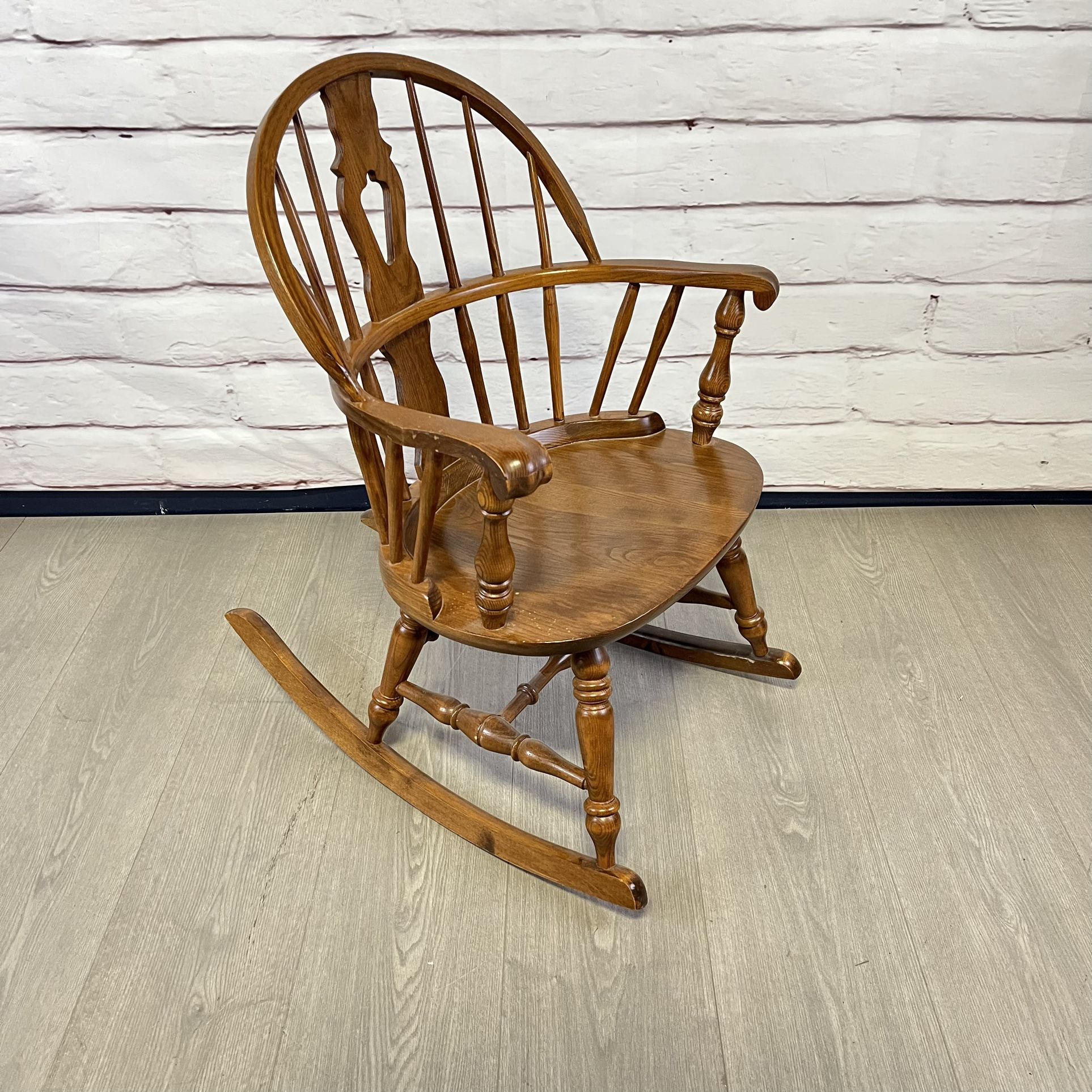 Vintage Nichols And Stone Windsor Rocking Chair