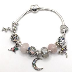Authentic Pandora Bracelet With Mix 925 Charms Plus X1 Pandora Bead 