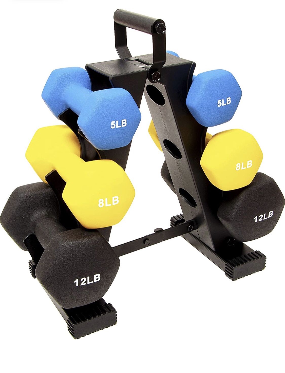 All-Purpose Dumbbells in Pair, or Set with Rack