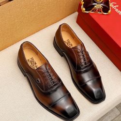Ferragamo Men’s Leather Shoes With Box New 