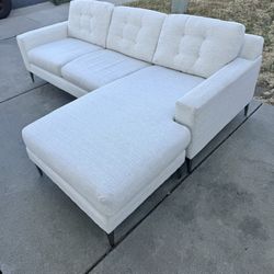 Light Cream Sectional Couch - Scandinavian Designs 