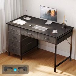 Black desk
