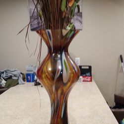 Polish Hand Made Glass Vase 