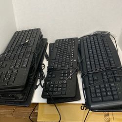 Dell, HP, And Microsoft USB Wired keyboard For Computer PC Office Gaming 