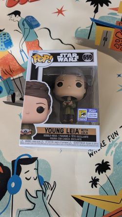 Funko Star Wars Young Leia With Lola SDCC Sticker