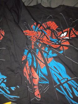Spiderman t shirt kids size