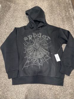 Sp5der STAROG WEB v2 outline hoodie black Mens Sz M