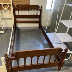 Wood MCM Twin Bed frame (in Store) 