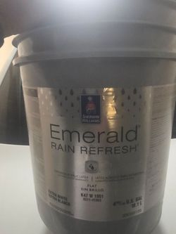 25 Gallons Sherwin Williams Emerald Rain Refresh paint