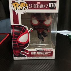 Marvel Spider-Man 2 Miles Morales Upgraded Suit Funko Pop