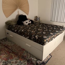 IKEA QUEEN BED FRAME NEED GONE ASAP